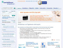 Tablet Screenshot of kontaktlinsenversand.com